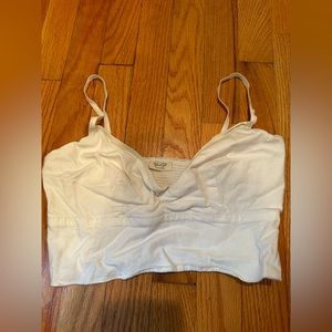 John Galt White crop top